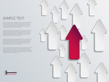 Kağıt oklar arka plan