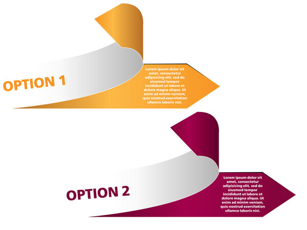 Color arrows sticker set