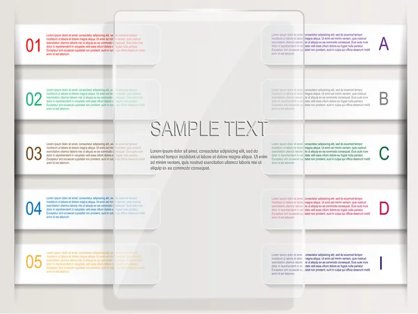 Elementos infográficos de papel — Vetor de Stock