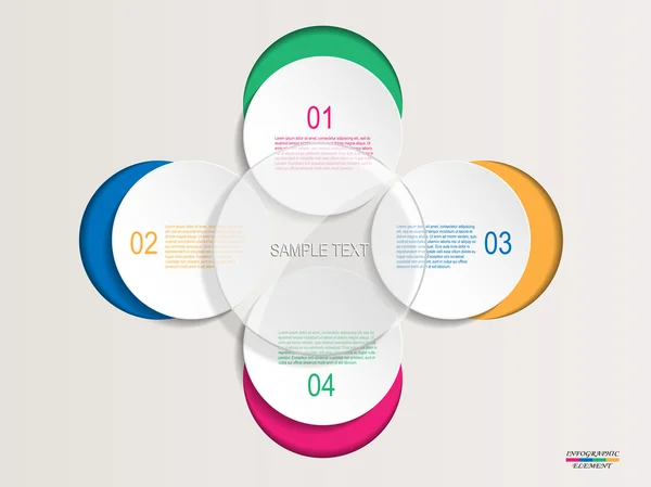 Circle infographic elements — Stock Vector