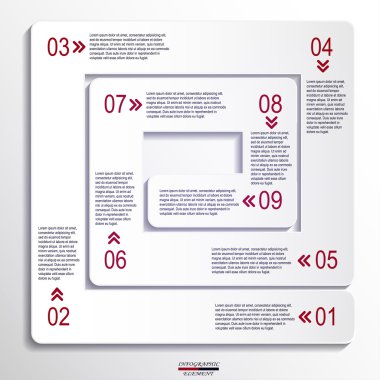 infographics tasarım şablonu