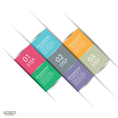 soyut kağıt infografics