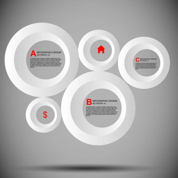 Infographics circles — Stock Vector