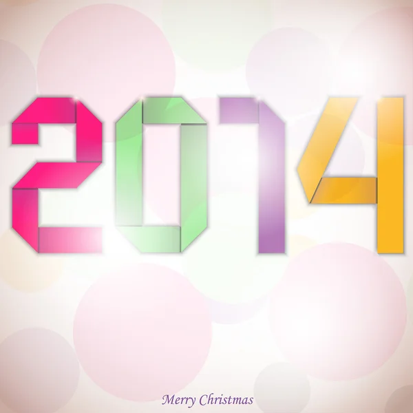 Happy new year 2014 — Stock Vector