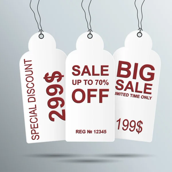 Sale tags — Stock Vector