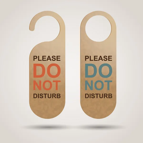 Do Not Disturb Sign — Stock Vector