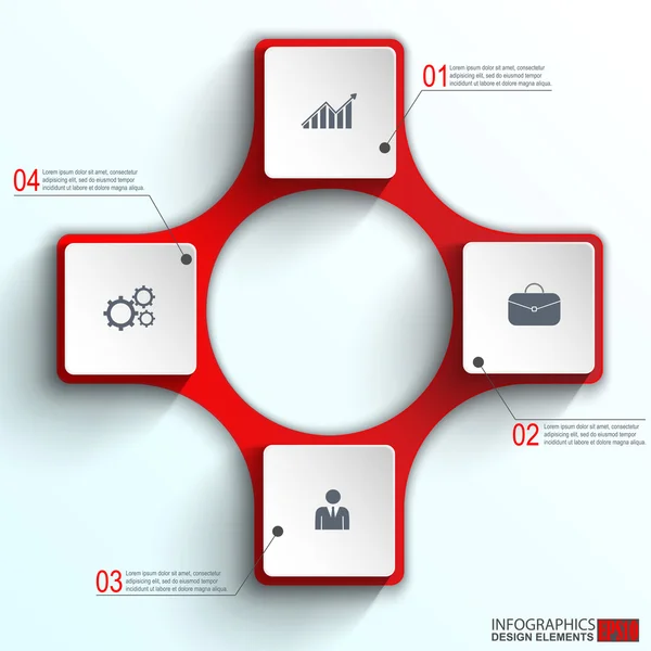 Modèle de conception vectorielle d'infographie — Image vectorielle