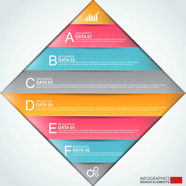 Infographics vektör tasarım şablonu — Stok Vektör