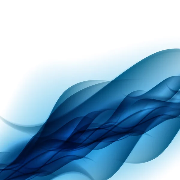 Blauer abstrakter Wellenhintergrund — Stockvektor