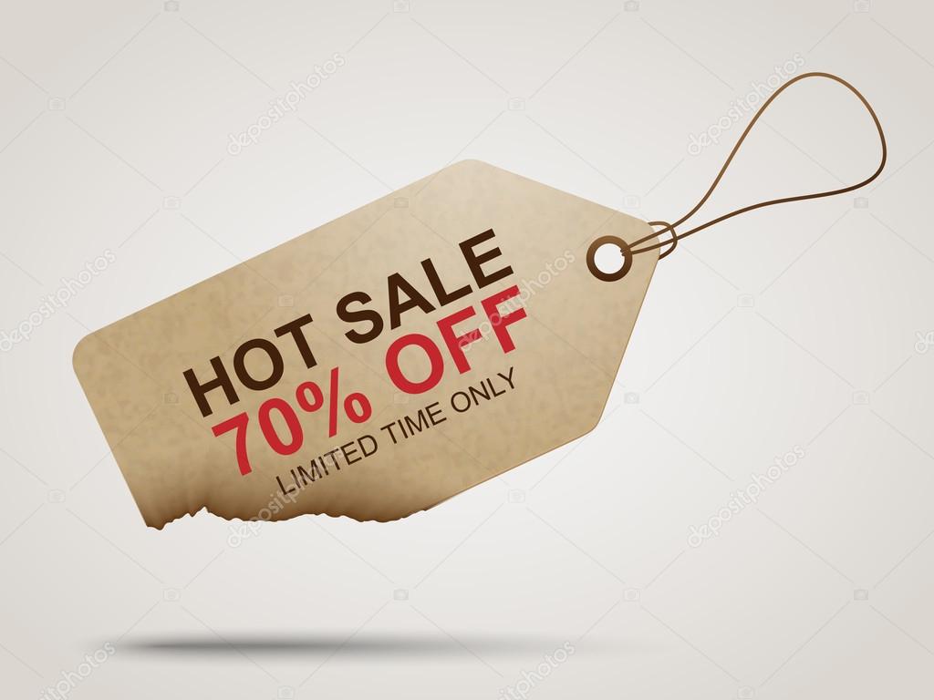 Hot deal sales tag