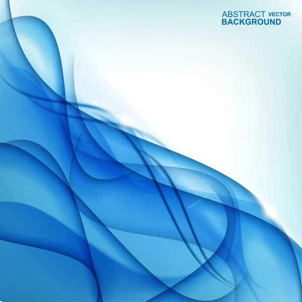 Blue abstract wave background — Stock Vector