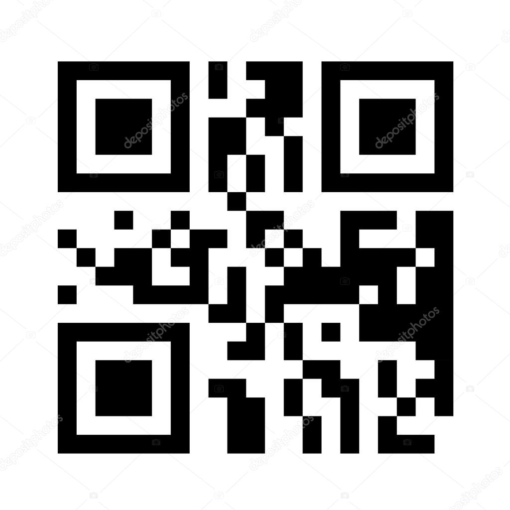 Sample qr code ready to scan with smart phone