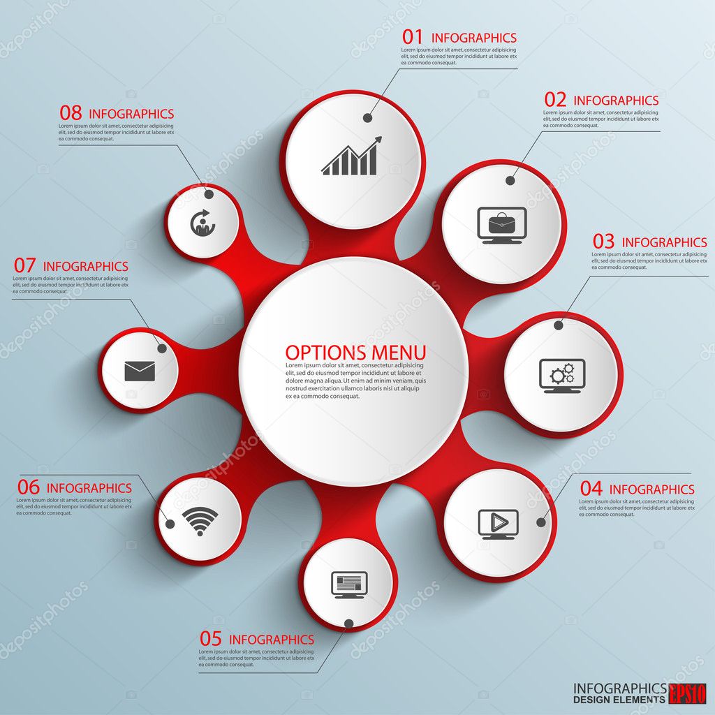 Infographics vector design template