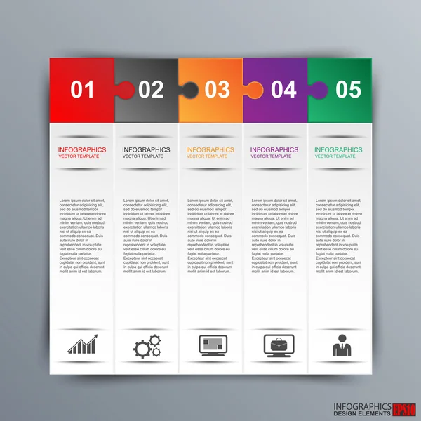 Infografik Vektor-Design-Vorlage — Stockvektor