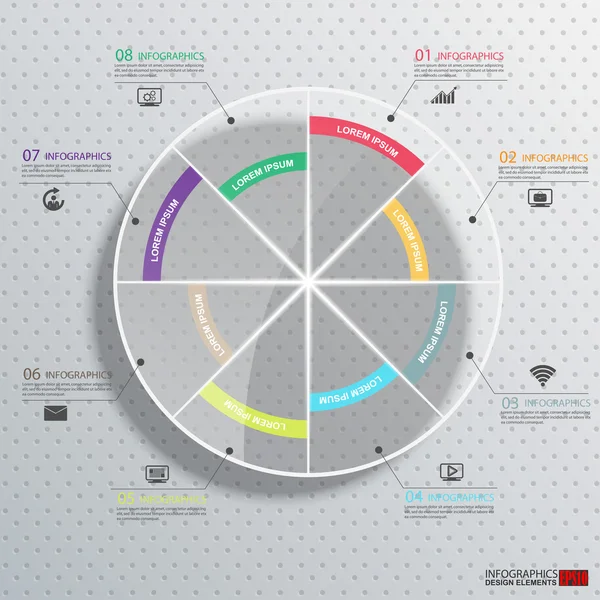 Abstrakte 3D digitale Infografik — Stockvektor