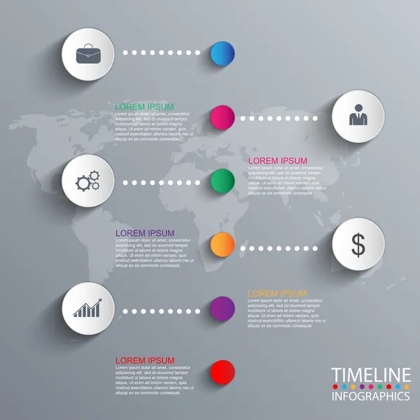 Modèle de conception Time Line — Image vectorielle