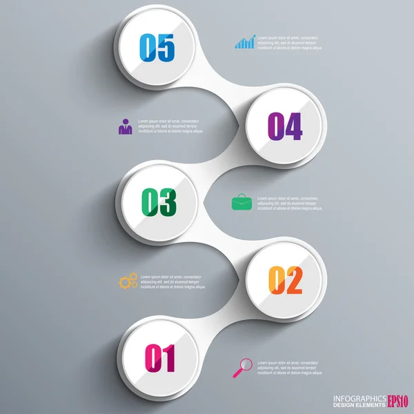 Infographics vector ontwerpsjabloon — Stockvector