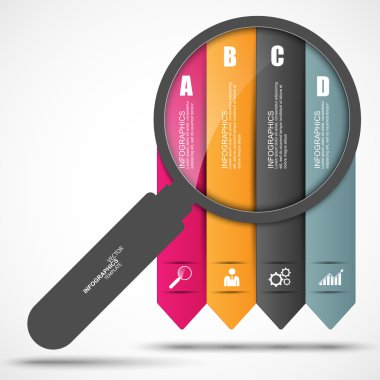 infographics vektör tasarım şablonu