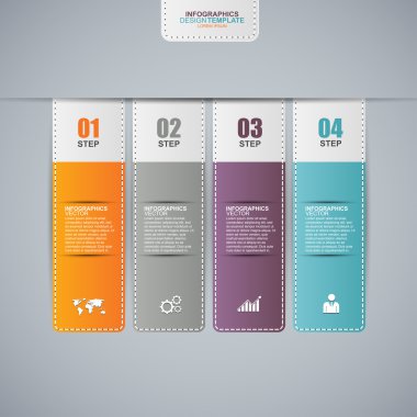 infographics vektör tasarım şablonu