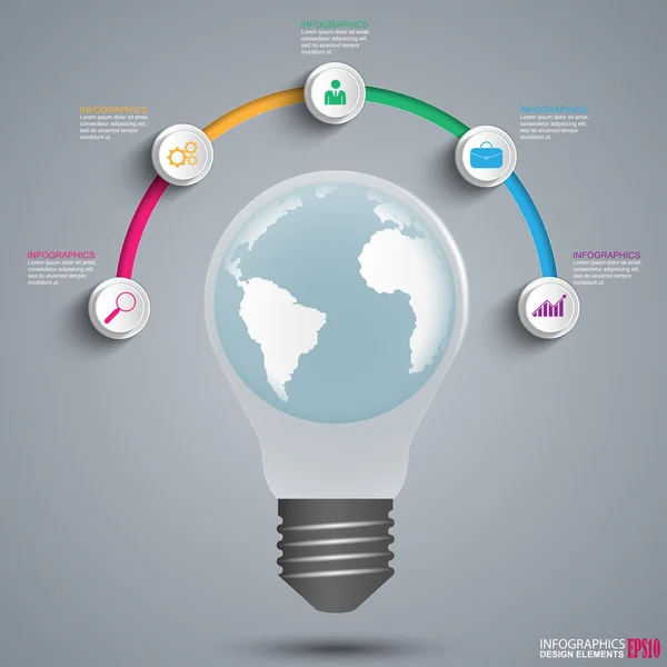 Abstrakte 3D digitale Infografik — Stockvektor