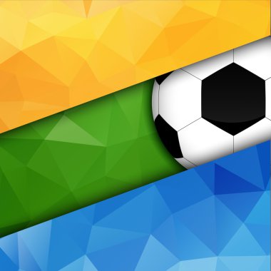 geometrik arka plan bayrak Brezilya