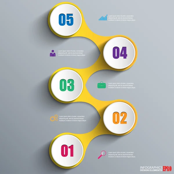 infographics vektör tasarım şablonu