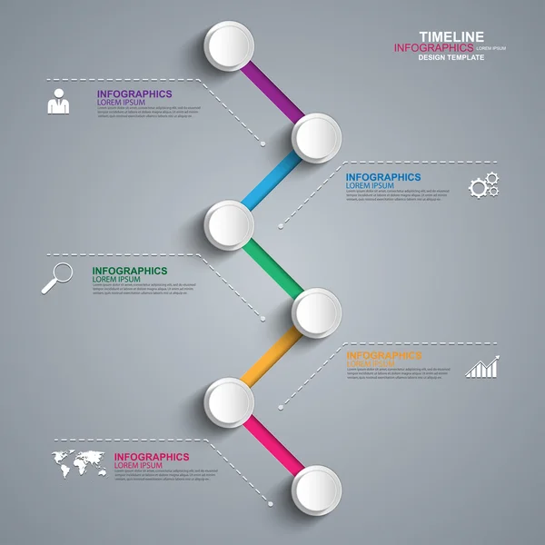 Modello di progettazione vettoriale infografica — Vettoriale Stock