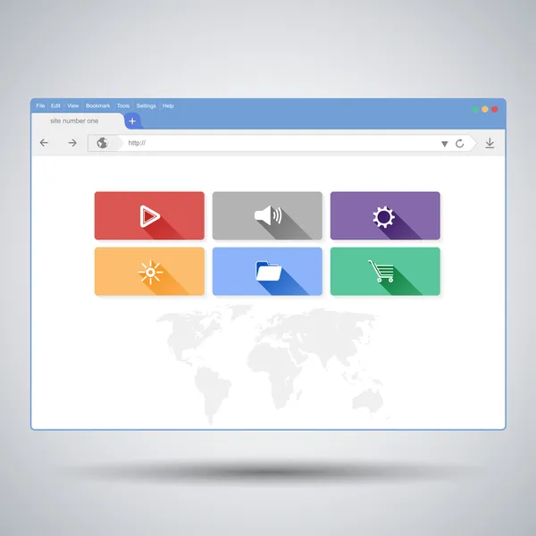 vektör düz kaş tasarımı