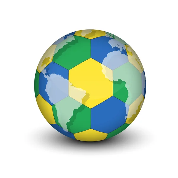 Футбольний м'яч. Офіційний бал 2014 — стоковий вектор
