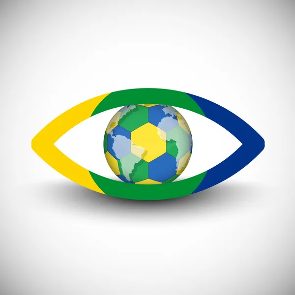 Значок ока Бразилії — стоковий вектор