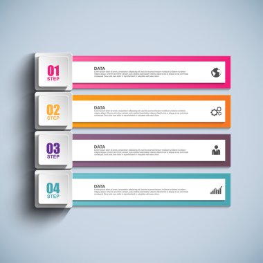 infographics vektör tasarım şablonu