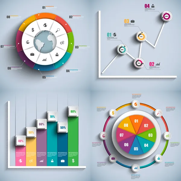 infographics vektör tasarım şablonu