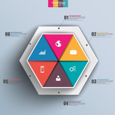 infographics vektör tasarım şablonu