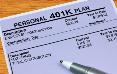 Personal 401 K Plan clipart