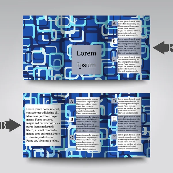 Plantilla de folleto con fondo abstracto — Archivo Imágenes Vectoriales