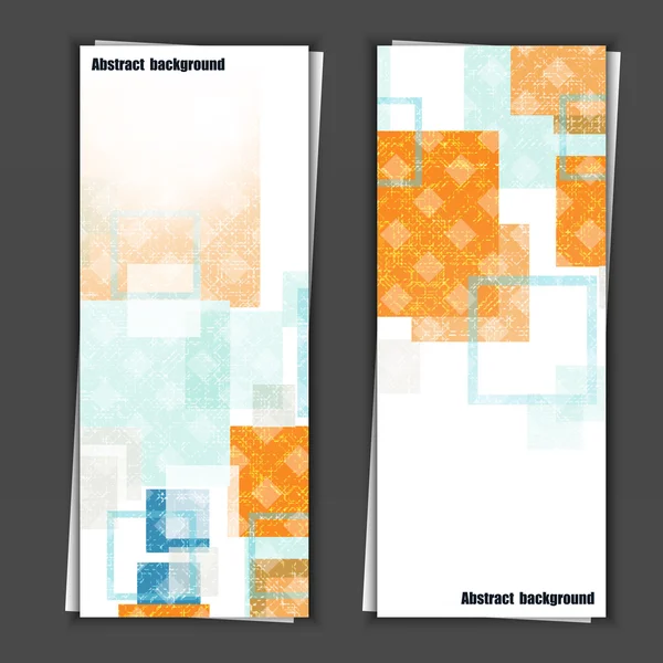 Reihe von Banner-Vorlagen mit abstraktem Hintergrund — Stockvektor