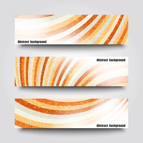 Set banner sjablonen met abstracte achtergrond — Stockvector