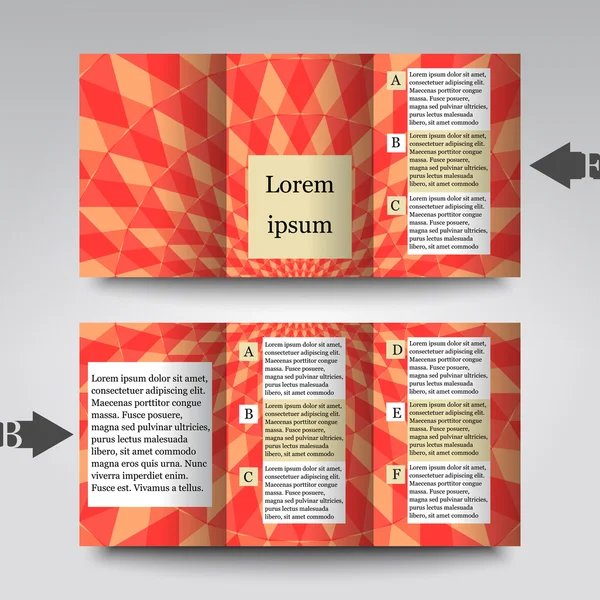 Brochure sjabloon met abstracte achtergrond — Stockvector