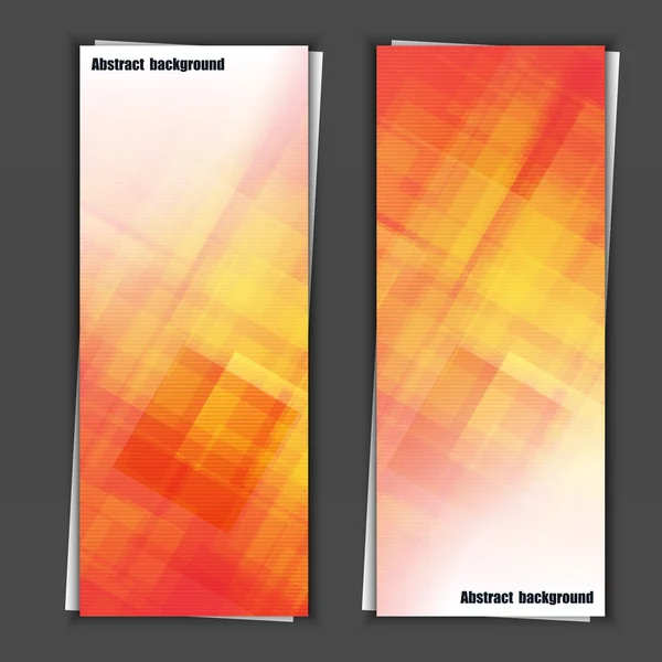 Set banner sjablonen met abstracte achtergrond — Stockvector