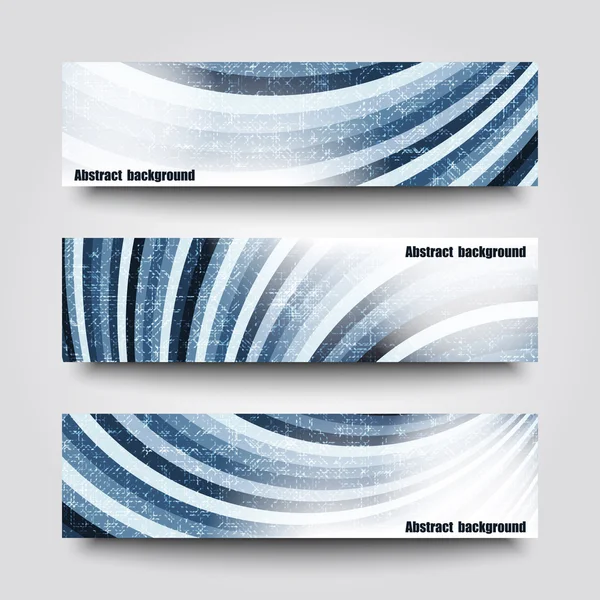 Set banner sjablonen met abstracte achtergrond — Stockvector