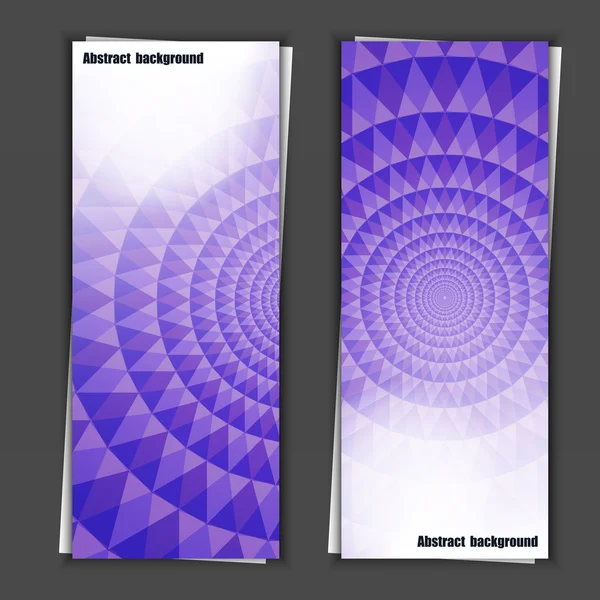 Reihe von Banner-Vorlagen mit abstraktem Hintergrund — Stockvektor