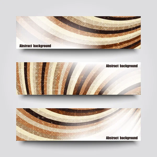 Set banner sjablonen met abstracte achtergrond — Stockvector