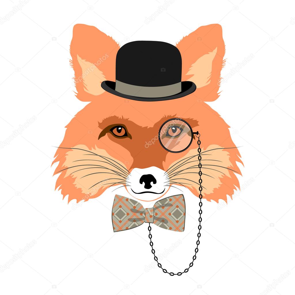 Mr Howl T-Shirt Animals Fox Gentleman Suit Funny Intelligent Mobster Mafia E053