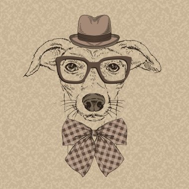 komik doggy moda portre