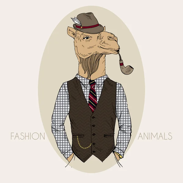 deve resmi çizilmiş moda el