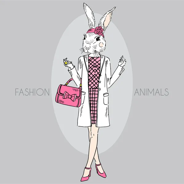 tavşan kız renklerde giyinip