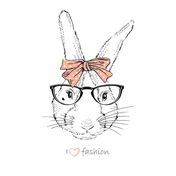 Cute bunny dziewczyna — Wektor stockowy