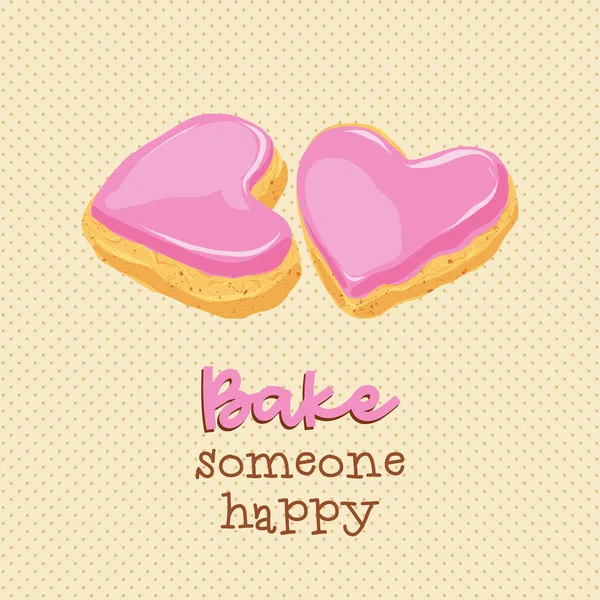 Valentines Day bonbons carte postale avec citation d'amour — Image vectorielle