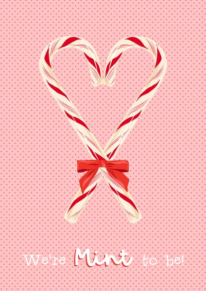 Valentines Day sweet postcard with love quote — стоковий вектор