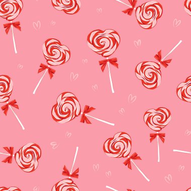 Sevgililer Günü Şekerleri vektörsüz desen